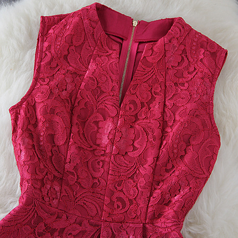 Embroidery Sleeveless Dress Safs11