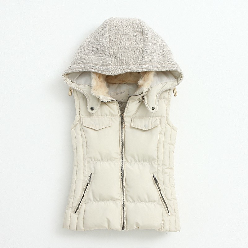 Hooded Cotton Vest